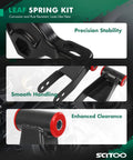 Close-up of components from Dodge Durango 98-03 3in/2in Leveling Lift Kit 4WD with steel torsion keys and brackets.