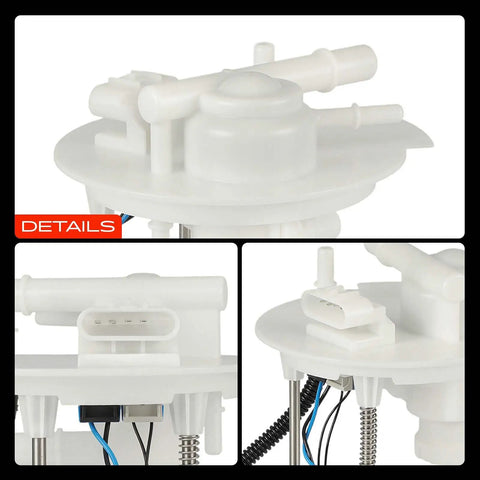 Heavy Duty Electric Fuel Pump Module Assembly For Chrysler Pacifica And Voyager 2017 Through 2022 Dohc Model detailed view showing connector and nozzle features.