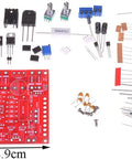 Components of 0-30V Adjustable DC Regulated Power Supply DIY Kit With Overload And Short Circuit Protection arranged on table