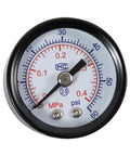 Gauge face close-up of 110V Pulse Arc Jewelry Welder Kit For DIY Repairs 100W Spot Weld Machine Portable Aluminum Body