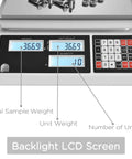 10Kg Digital Counting Scale With 0.1g Precision For Inventory And Parts, No-Fuss Piece Counting, RS232 Port To Computer Or Printer
