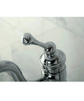 Close-up of Heritage Vessel Sink Faucet With Optional Cover Plate 6-1/8-Inch Polished Chrome Single Handle 1-Hole Install