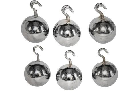 Set of six 25mm steel pendulum bob balls with hooks for physics lab experiments, part of the Beefy 25mm Pendulum Bob Balls With Hooks For Physics Lab And General Experiments Steel Pendulums For Precise Period Measurements And Simple Harmonic Motion Demonstrations Durable Set Of 12