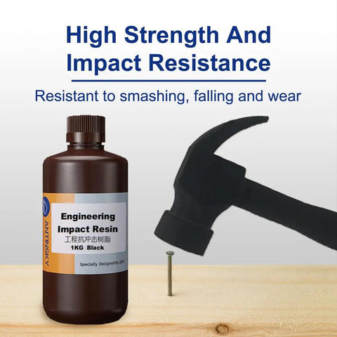 Heavy Duty 405Nm UV Curing Resin Engineered For Real World Stress Rocks Solid Toughness With Crisp Texturing And Weather Resistant Finish Built To Take A Beating On Functional Parts One Kg Jug