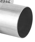 Close-up of Stainless Steel Flange Repair Pipe Kit With Spring For Fast Leak Seal and Quick Install Universal Fit For 2.75 Inch Tubing.