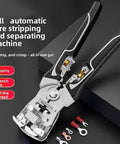 Heavy Duty Automatic Wire Stripper And Crimping Pliers, professional grade tool with ergonomic handles for efficient wire cutting and stripping.
