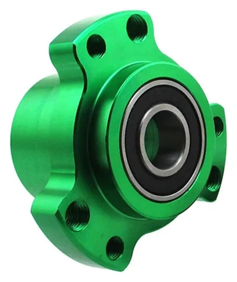 Lightened Billet Aluminum Front Wheel Hub With Five Eighth Inch High Speed Dual Sealed Bearings for Go Kart, Bike, Drift Trike