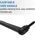 10 Pieces Adjustable Lever Handles M5 20mm Metric Male Thread Level Clamping Hand Stud Knobs Rotating Screw Handles With Locking Lever Black