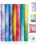 Watercolor Sublimation Transfer Paper 12x12 Inches For Blank T Shirts Cups Coasters Mugs 8 Pieces Set with DIY examples