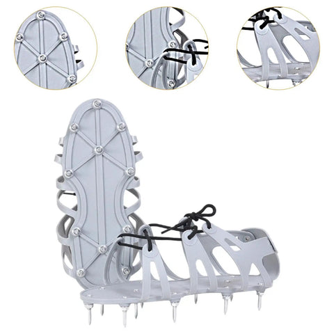 Spiked Lawn Aerator Shoes For Patio And Garden Use With 4.5cm Nails Durable EVA Rubber And Metal Build Easy To Wear Yard Aeration Tool