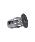 Close-up of a zinc plated steel short jack nut from the 15 Piece Short Jack Nuts Kit, designed for thin metal and fiberglass panels.