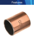 15Mm Inner Diameter X 17Mm Outer Diameter X 20Mm Long Oilless Sleeve Bearing Carbon Steel Bronze Bushing showing bronze exterior.