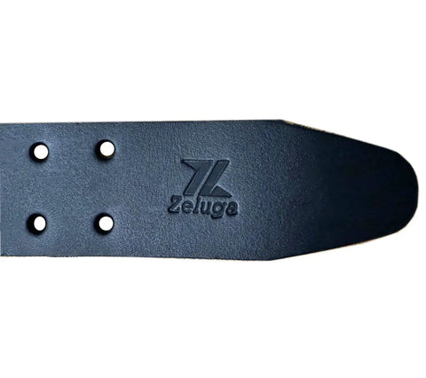 Heavy Lift Leather Tool Belt With Sturdy Rivets And Heavy Duty Buckle Built Like A Tank For The Daily Grind close-up of black leather with rivets