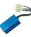 High Performance Racing CDI Box For GY6 Engines No Rev Limit 50cc To 150cc Chinese Scooters Mopeds Go Karts ATVs, blue alloy body