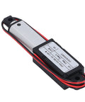 Heavy Duty 12v Electric Linear Actuator With Smooth Push Pull Rod For Home Automation And Diy Garage Upgrades angle view showing aluminum housing and wiring connections.