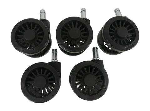 Heavy Duty Office Chair Caster Wheels Set Of 5 Universal Fit For Office And Gaming Chairs Smooth Silent Rolling