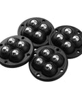 16 Pack Mini Caster Wheels Swivel Ball Transfer Base For Appliances Easy Peasy Peel Stick Rock Solid Countertop Movers Scratch Guard Setup Smooth Rolling Glide Pads black ball transfer pads with stainless steel balls