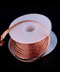 4Pcs 3.5mm Desoldering Braid Solder Removal Wick Wire Kit 1.5m Long for PCB Cleaning and Repair, copper reel close-up.