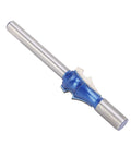Top Notch 1/4 Inch Shank Router Bit Made From Tough Tungsten Steel Alloy for Wood Cutting with Blue Handle