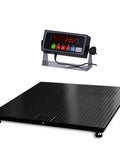 Heavy Duty 60 By 60 Inch Pallet Scale With 10000 Lbs Capacity And Smart Digital Indicator on a textured black platform.
