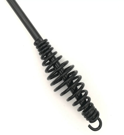 Coil spring handle of Heavy Duty Welding Chipping Hammer With Coil Spring Handle For Shock Absorption, black steel design.