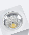 WKNHHL Recessed Lighting Housing Trim Kits White Cob Ceiling Spotlight Fixture Downlight Super Bright Square Aluminum Indoor Panel Light close-up view.
