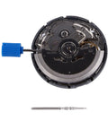 Top Notch Automatic Mechanical Watch Movement Upgrade Kit NH39A with visible stem and blue crown
