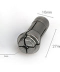 Heavy Duty Alloy Collet Chuck For Die Grinders And Pneumatic Engraving Machines Fits 3mm Bits, 27mm long adapter.