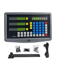 Three Axis Digital Readout DRO For Milling Lathe Turning Grinder EDM With SNS-3V Panel, front view with accessories