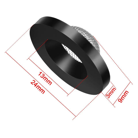 20 Pack Stainless Steel Hose Washers With Screen Filter Gaskets For One Inch Inlet, Fits Five Eighths Inch Washing Machine And Three Fourths Inch Garden Hose Connector, Durable Rubber Seal 24mm x 13mm washer