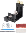 Aluminum Pocket Hole Jig Set For DIY Woodworking With Inclined Drilling Positioner Mini Oblique Hole Locator For Precise Joints And Concealed Screws