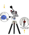 Ergonomic Telescope Mount Stand With Two Section Tripod And Three Eighths Inch Interface Smooth Adjustments 15KG Load Capacity shown