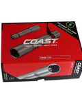 Packaging of Stainless Steel LED Flashlight With 171 Lumen Output Pure Beam Focusing Optic for flood to spot versatility