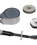 Vibration Sensor VS-JV10A Pack Of 5 Multicolor Panels 5V Low Current 500uA 10-15kHz Range Detects 10 m/s2 Vibration For Dope DIY Projects, Robotics And Motion Sensing, shown with wired sensor and metal discs