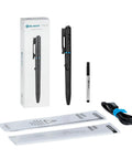 O'Pen 3 EDC Pen Light Go-To 4 in 1 Bolt Action USB C Rechargeable Flashlight with accessories and packaging displayed