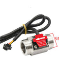 Three Quarter Inch Stainless Steel Water Flow Sensor Flowmeter Turbine Meter With 1.75 MPa Rating DC 3.5 To 24V NPN Hall Output