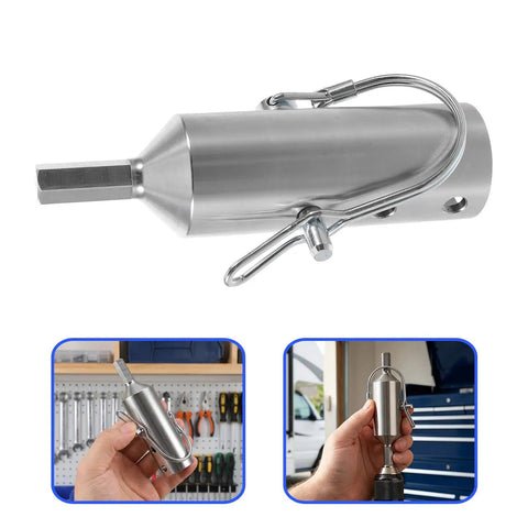 Heavy Duty Steel Trailer Jack Drill Adapter Converts Your Everyday Power Tool Into A Dependable Rv Crank Driver close-up view showing adapter features.