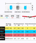 1118 Piece Waterproof Solder Seal Wire Connectors Kit Heavy Duty Heat Shrink Butt Connectors with size details and color coding.