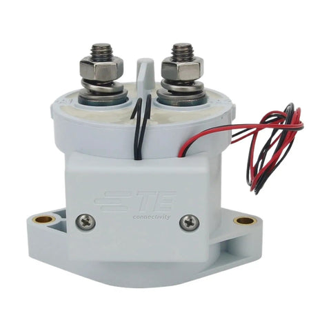 Heavy Duty 12V 1000A High Voltage Contactor Relay For Electric Rides with dual terminals and wiring for plug and play installation.