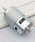 12V 10000 RPM Mini Gear Motor With All Metal Gears And High Torque, 45mm Diameter Body, 70mm Length Geared Box, Center Output Shaft