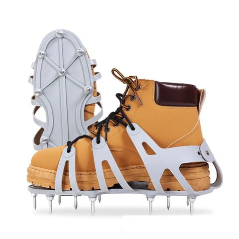 Spiked Lawn Aerator Shoes For Patio And Garden Use With 4.5cm Nails Durable EVA Rubber And Metal Build Easy To Wear Yard Aeration Tool