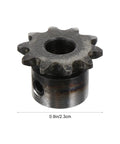 Top Tier 10 Tooth Heavy Duty Metal Sprocket For Motor Gear Machine Industrial Drive Single Bore Steel Chain Transmission Part displaying steel sprocket gear.