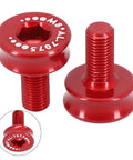Lightweight Aluminum Alloy Bicycle Crank Arm Bolts M8 Thread Two Pack Water Resistant For Square Taper Bottom Bracket Red Great Upgrade