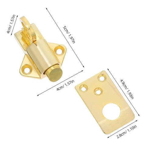 Spring Loaded Zinc Alloy Cabinet Lock With Self Locking Bolt No Hassle Install For Doors And Cabinets Automatic Spring Mechanism Durable