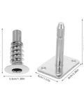 4 Pack Sofa Height Adjustment Hinge Screws For Headrest And Armrest Upgrades Universal Recliner Parts 2.5x1.3 Inch metal pieces
