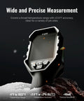 F2W Thermal Imaging Camera With Live Super Resolution Converts 256x192 IR To 640x480 Clarity Crystal Clear Night Vision 6 Inch Display Portable Thermal Camera For Home Roofing Electrical Inspections, front view