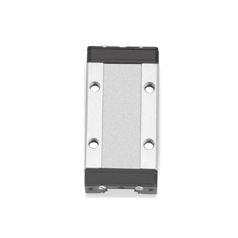 Close-up view of a carriage block from the 2 Pack 500mm Linear Sliding Rail Guide With 2 Carriage Blocks For 3D Printers And CNC Machines Rigs