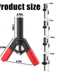 Pro Grade Rivet Gun Quick Set Hand Tool With 40 Piece Assorted Blind Rivets, size measurements shown, universal fit