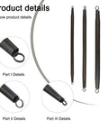 BildeeMait Manual PVC Pipe Bender Spring 420mm Length showing flexible steel coil parts for tube bending.