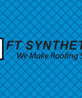 FT Synthetics logo on blue background, promoting Heavy Duty Self Adhering Roof Underlayment 41 Mil Ice And Water Shield.